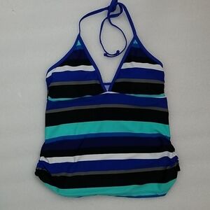 Converse One Star Striped Tankini Swimsuit  Small